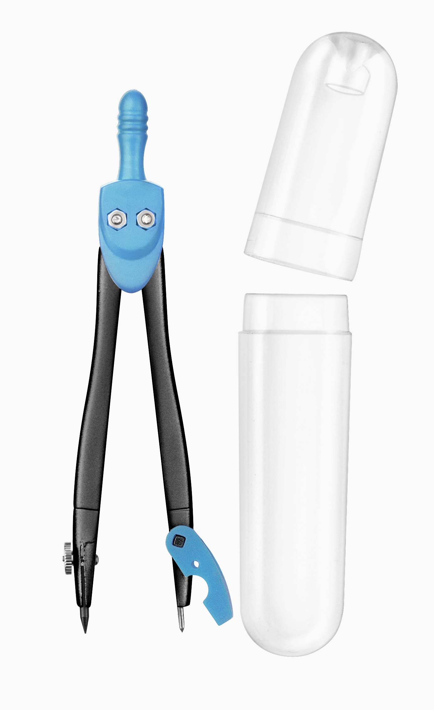 WONDAY Compas métal spécial trousse avec étui